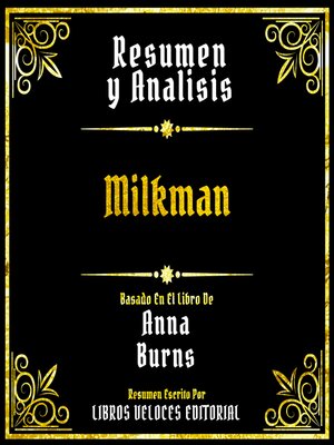 cover image of Resumen Y Analisis--Milkman
